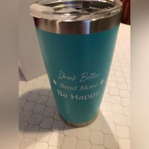 Brand New Never Used Blue Drink Tumbler for Readers